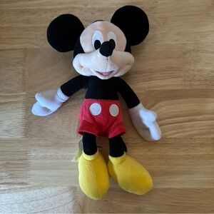 Disney Junior Mickey Mouse 9.5” Bean Bag Plush Stuffed Animal Toy Soft Just Play